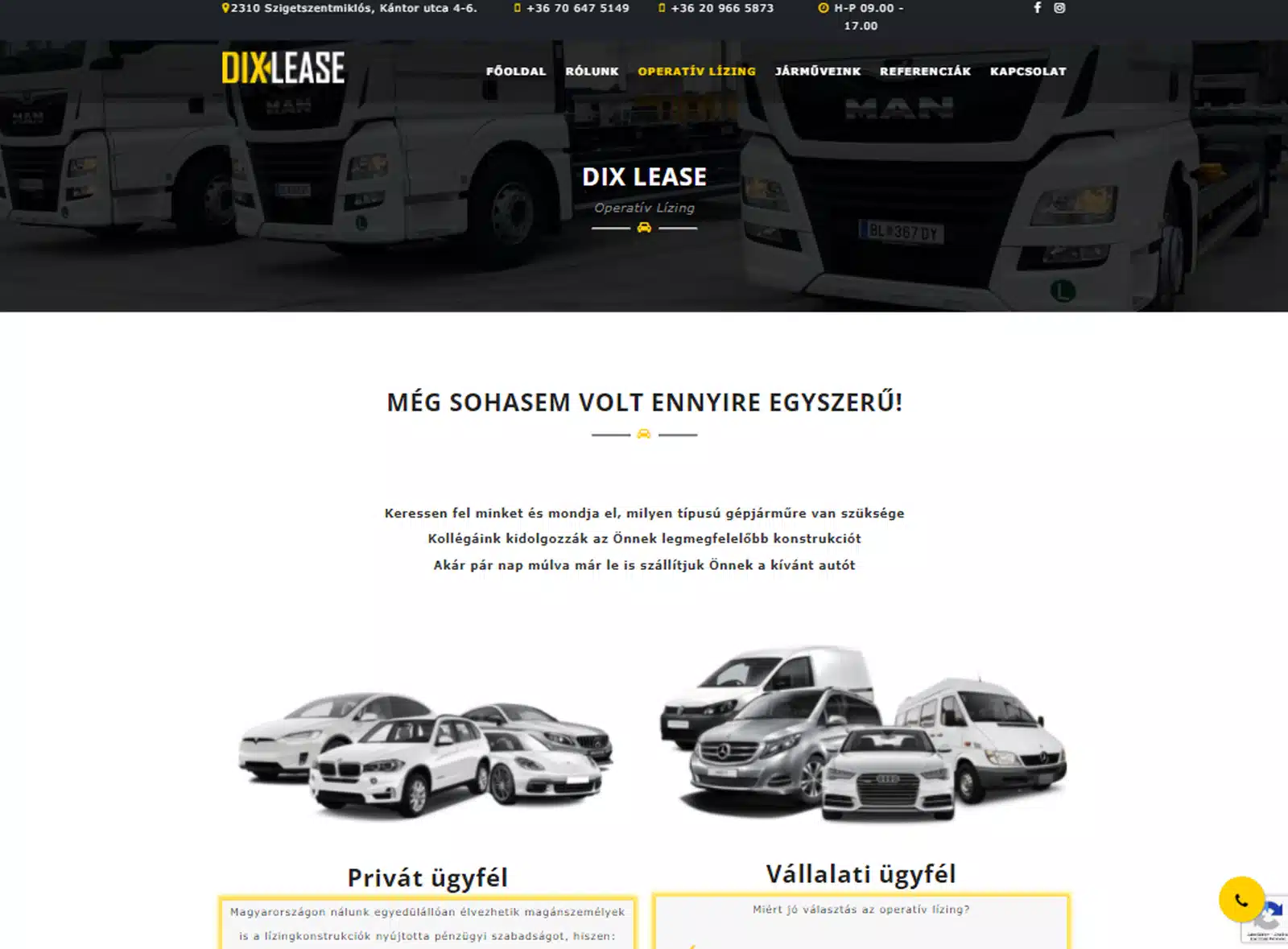 Weboldal készítés - dixrent.hu - 2