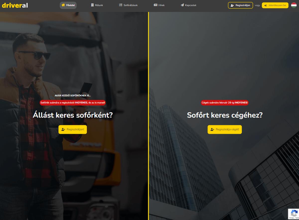 Egyedi webalkalmazás fejlesztés - driveral.com - 1
