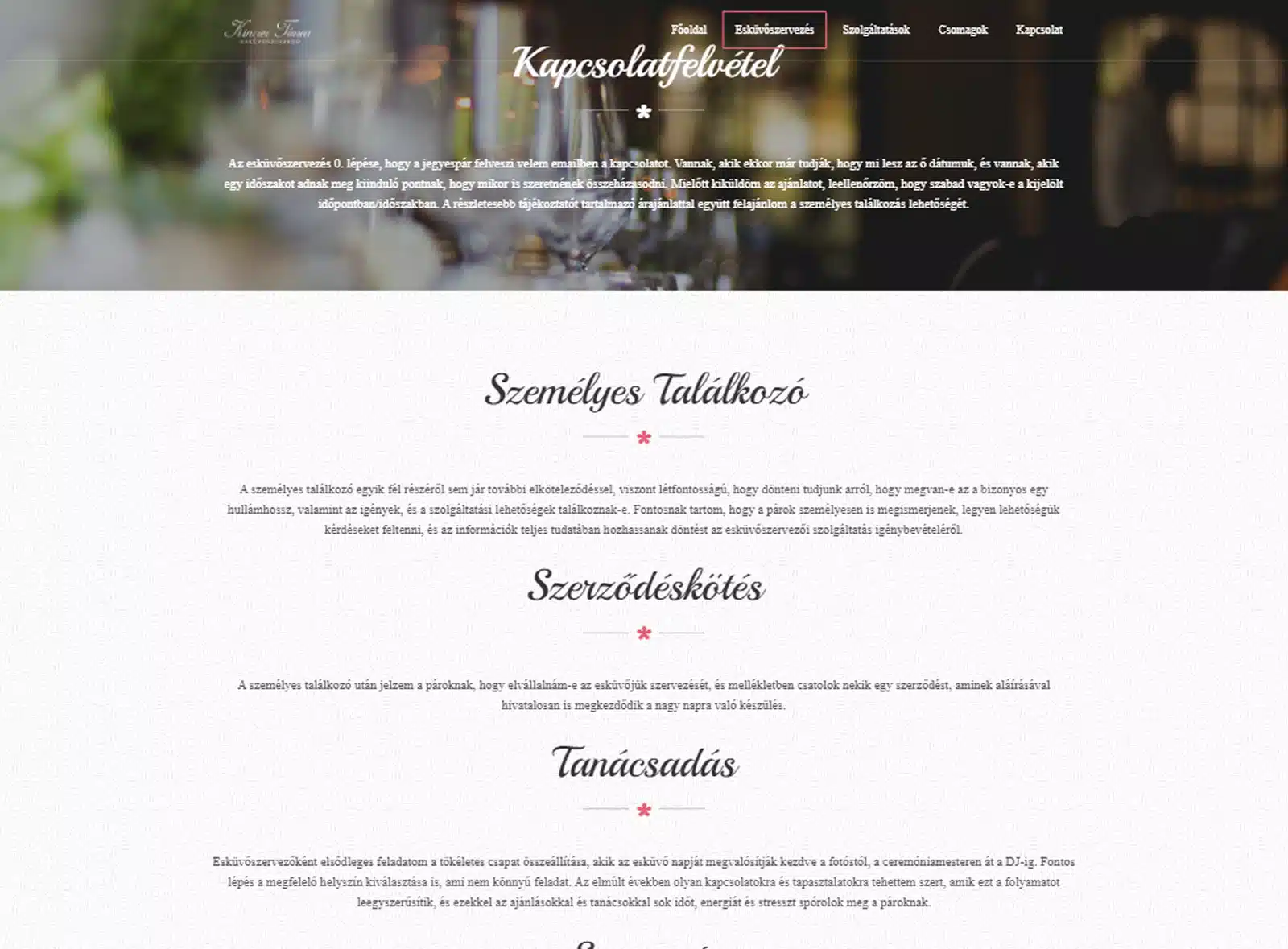 Weboldal készítés - kincsestimea.hu - 2