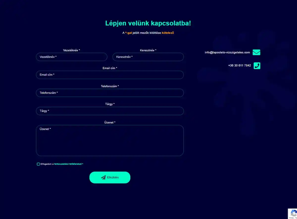 Weboldal készítés - laposteto-vizszigeteles.com - 2