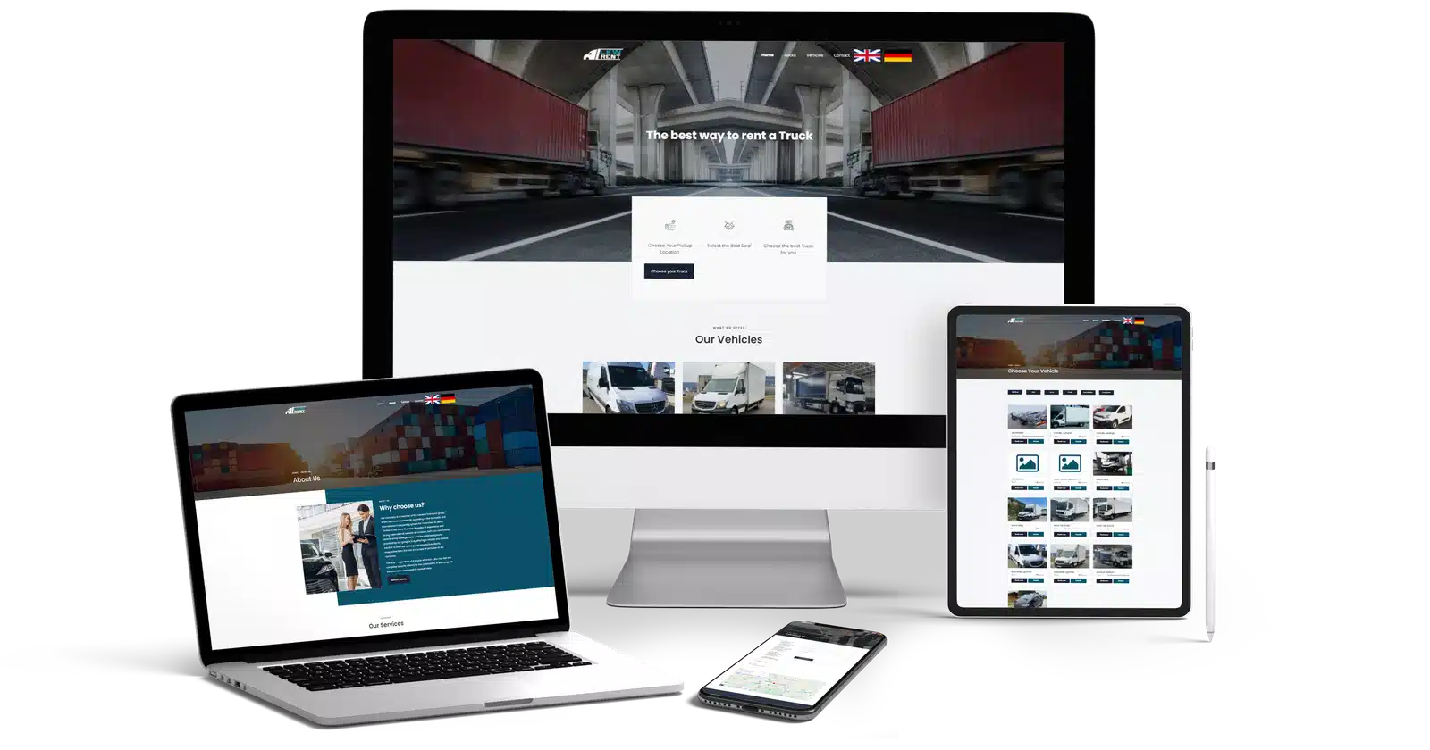 Weboldal készítés - lkwrent.com - 4