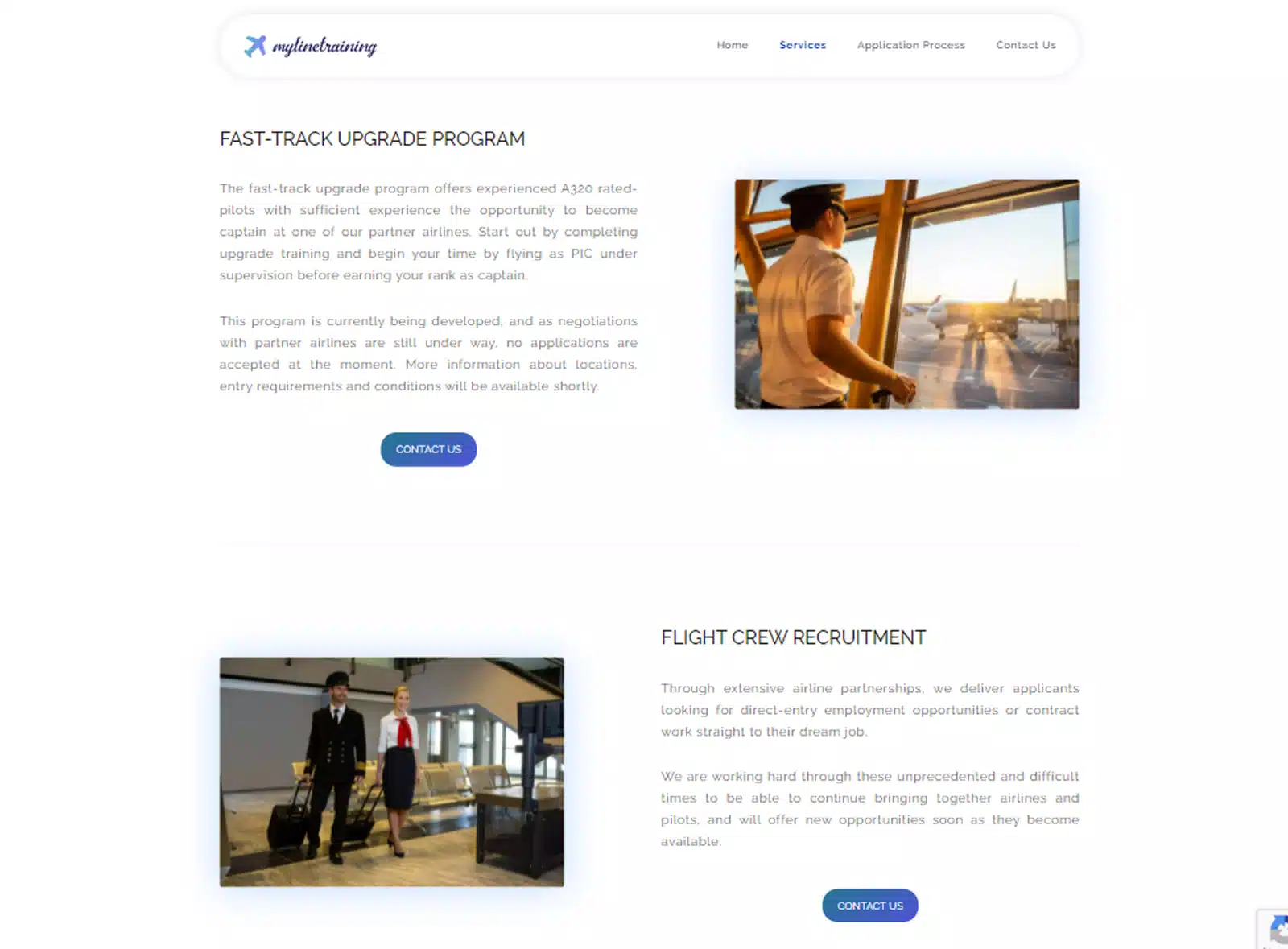 Weboldal készítés - mylinetraining.com - 3