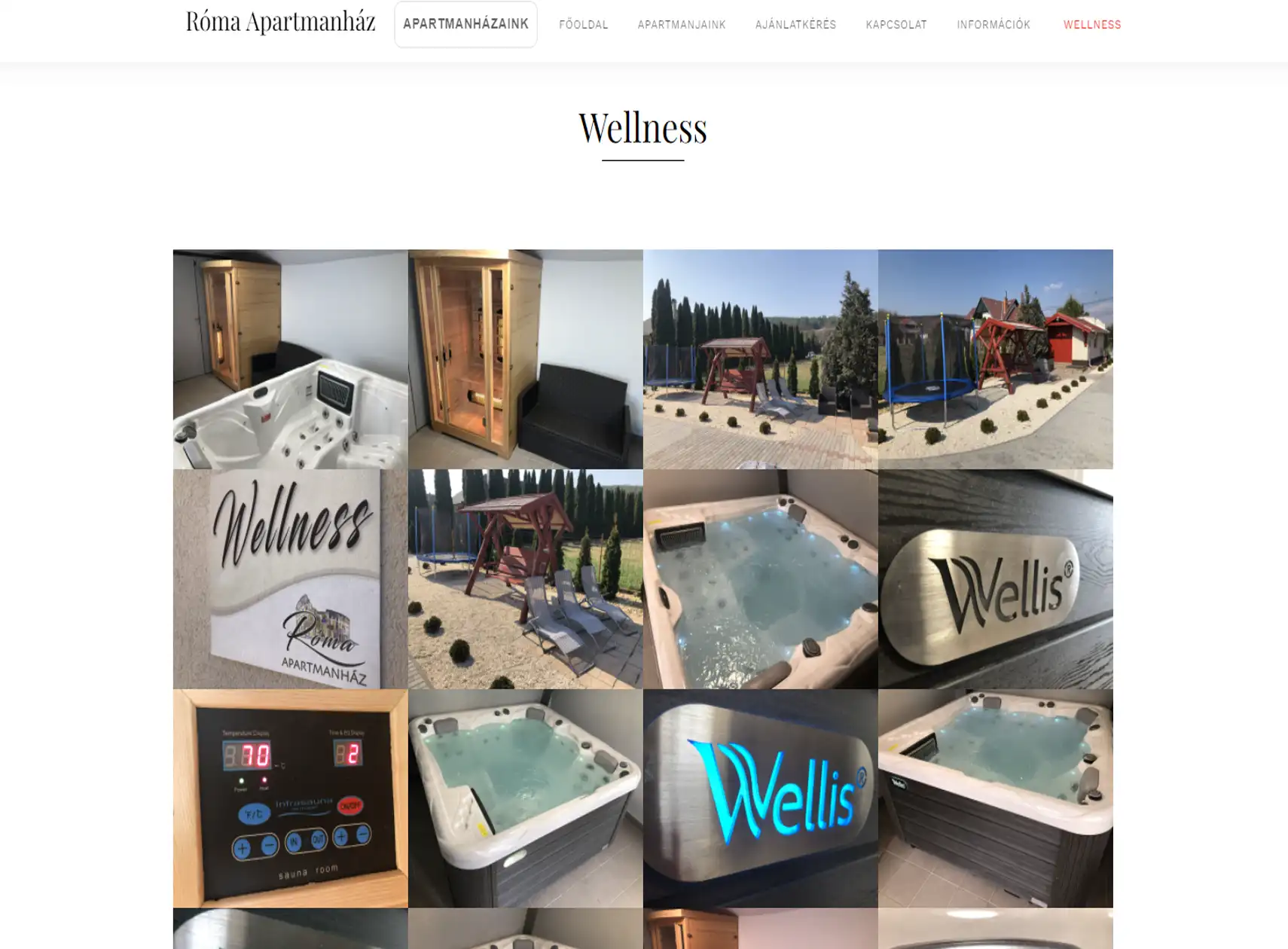 Weboldal készítés - roma-apartman.hu - 2